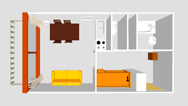 Plan de l'appartement